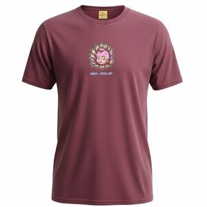 NWOT Ma Jolie Thick N Juicy Maroon Short Sleeve Tee Collection 1 - Size XL